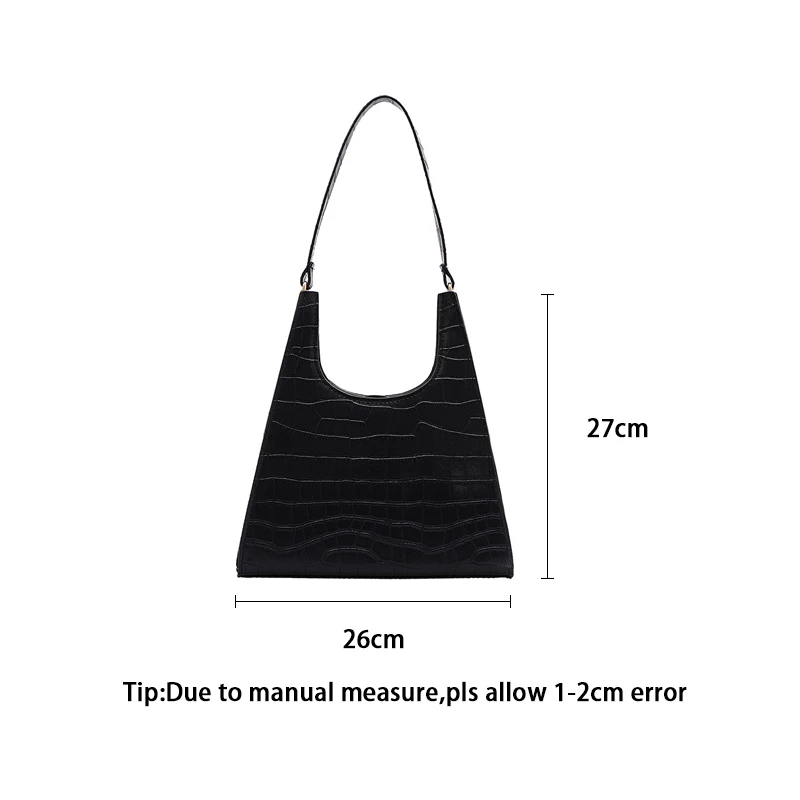 

Retro Women Crocodile Pattern Handbag Female Casual Alligator Design Shoulder Bags Ladies Travel Luxury Purse Fashion Bag SS3631