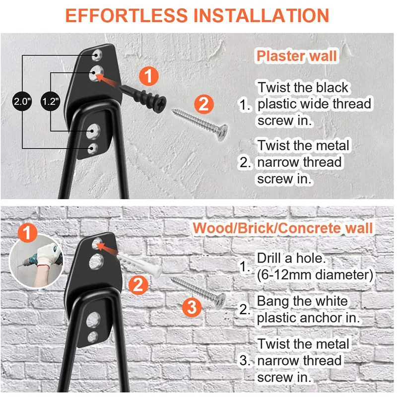 

Garage Hooks Heavy Duty,Tool Hangers for Garage Wall Utility Mount Garage Hooks and with Anti-Slip Coating (Pack of 12)