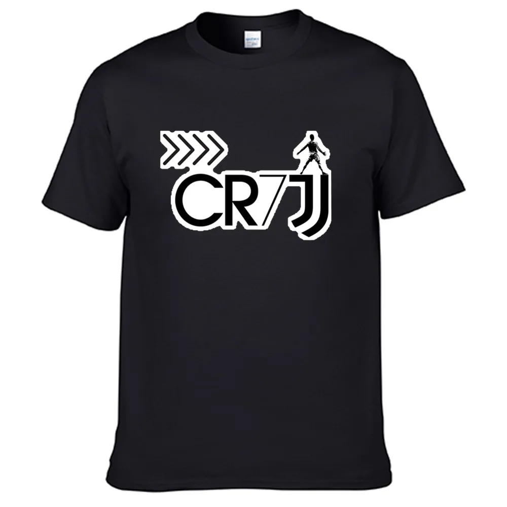 

new CR7 T shirt Men women Summer 100% Cotton Black Tees Male Newest Top Popular Normal Tee Shirts unisex