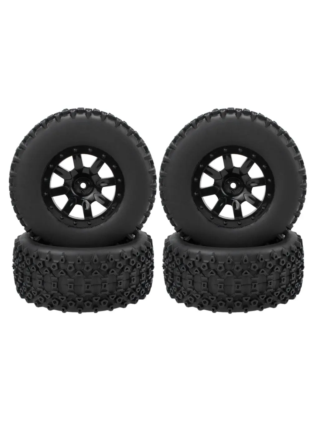 

Durable RC Wheel 1:10 Short Course Truck Tires Set 12mm Hub Hex For Traxxas Slash HPI VKAR Redcat HSP