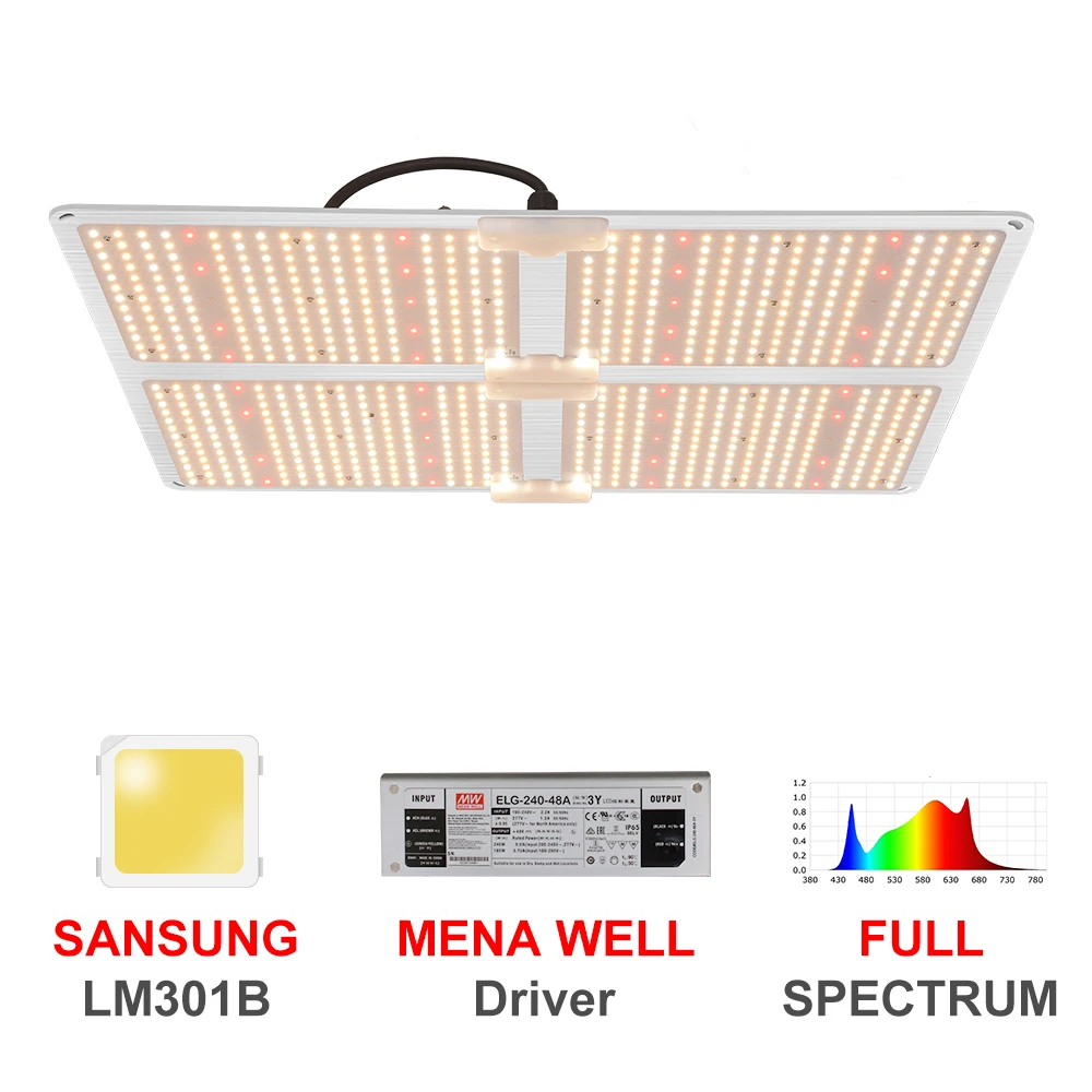 

Светать 2 шт Samsung LM301H/LM301B Диммируемый 450 Вт Квантовая Технология LED доска LED Grow Light 3500K MIX 660nm UV IR с Meanwell
