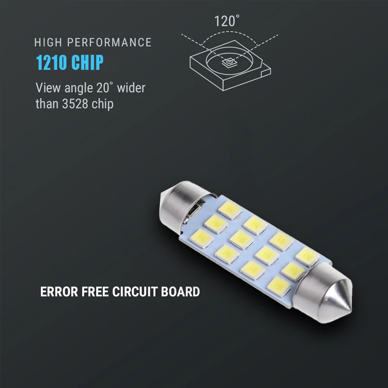 20 шт./упаковка светодиодсветодиодный лампы для подсветки номерного знака | Лампы