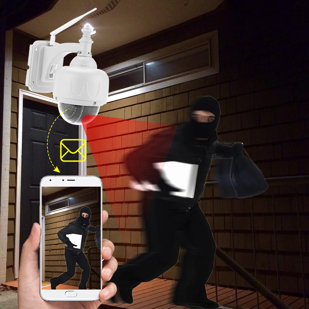 KKmoon HD 720 P Беспроводной Ip камеры WiFi Безопасности CCTV Камеры 2.8-12 мм автофокусом PTZ Водонепроницаемый Камеры Видеонаблюдения Ip-камеры