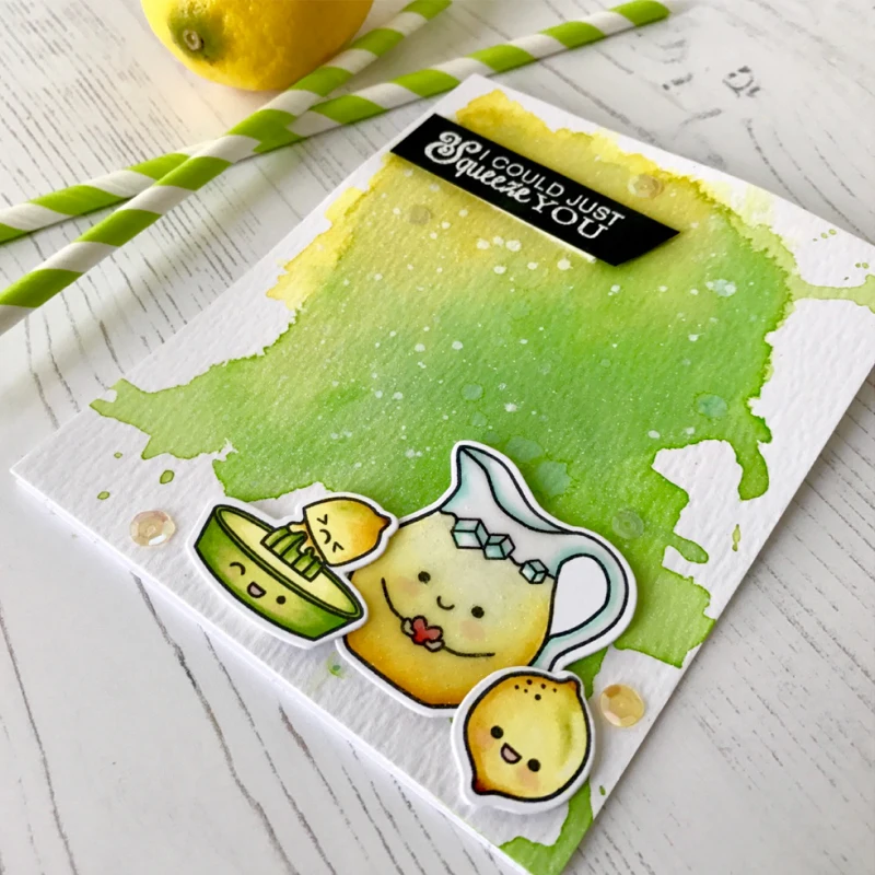 Прозрачные штампы когда жизнь дарит вам Лемон для самостоятельного изготовления