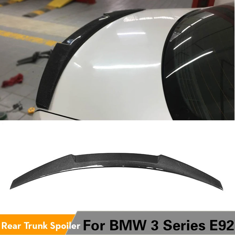

For BMW E92 Base Coupe M tech M3 2006 - 2012 Carbon Fiber Rear Trunk Spoiler E92 M3 Wing Boot Lip