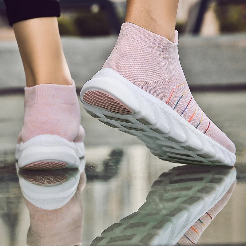 

Breathable Women Vulcanize Shoes Female High Quality Women Sneakers Ladies Slip On Flats Shoe Women Loafers Ladies Walking Flats