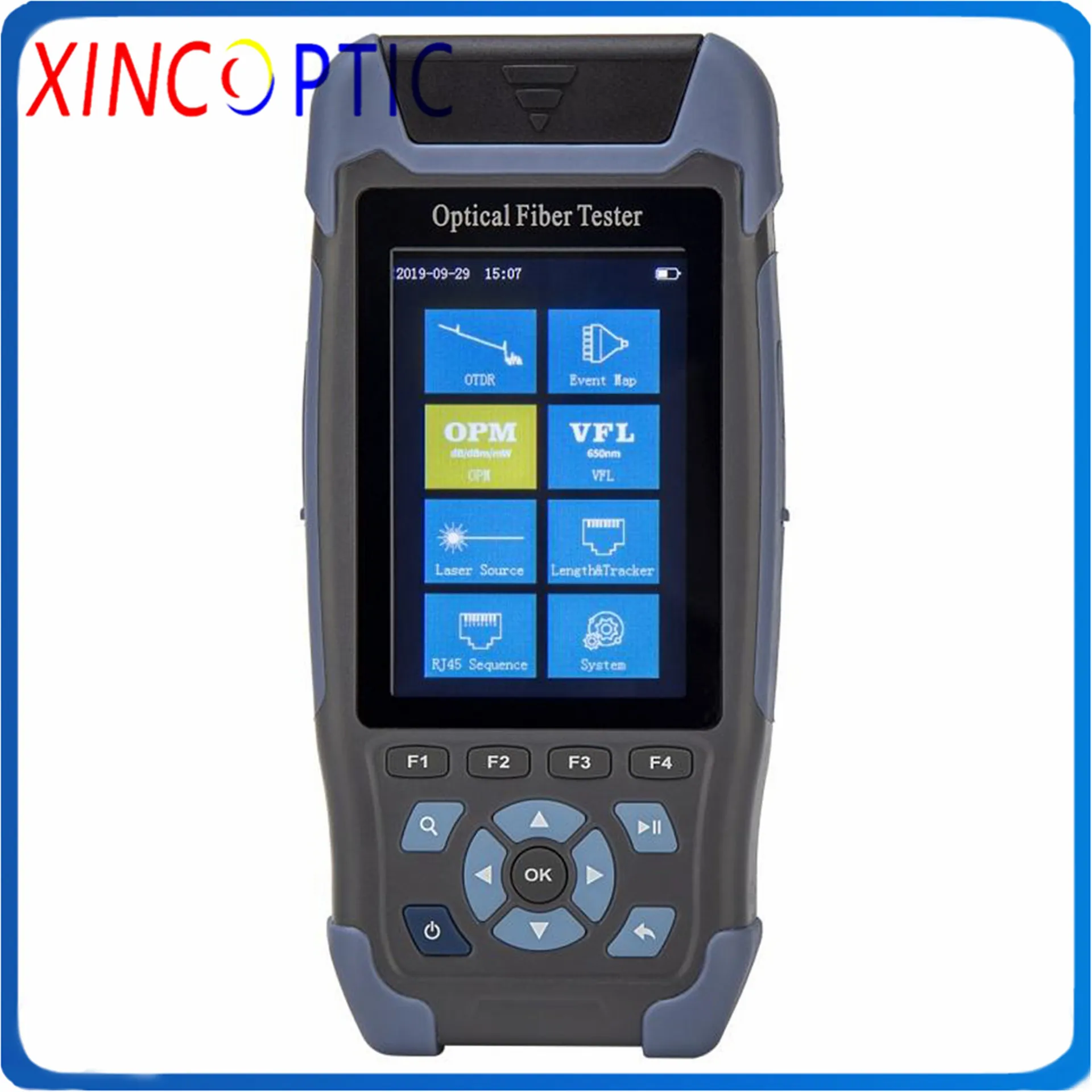 Тестер оптического волокна Mini-Pro рефлектометр с картой событий VFL OLS OPM 24 дБ для