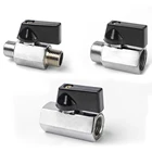 Миниатюрный латунный шаровой кран 18 дюйма, 14 дюйма, 38 дюйма, 12 дюйма, с внешней резьбой и внутренней резьбой, с наружной и внутренней резьбой, запорный клапан для воды, газа и масла