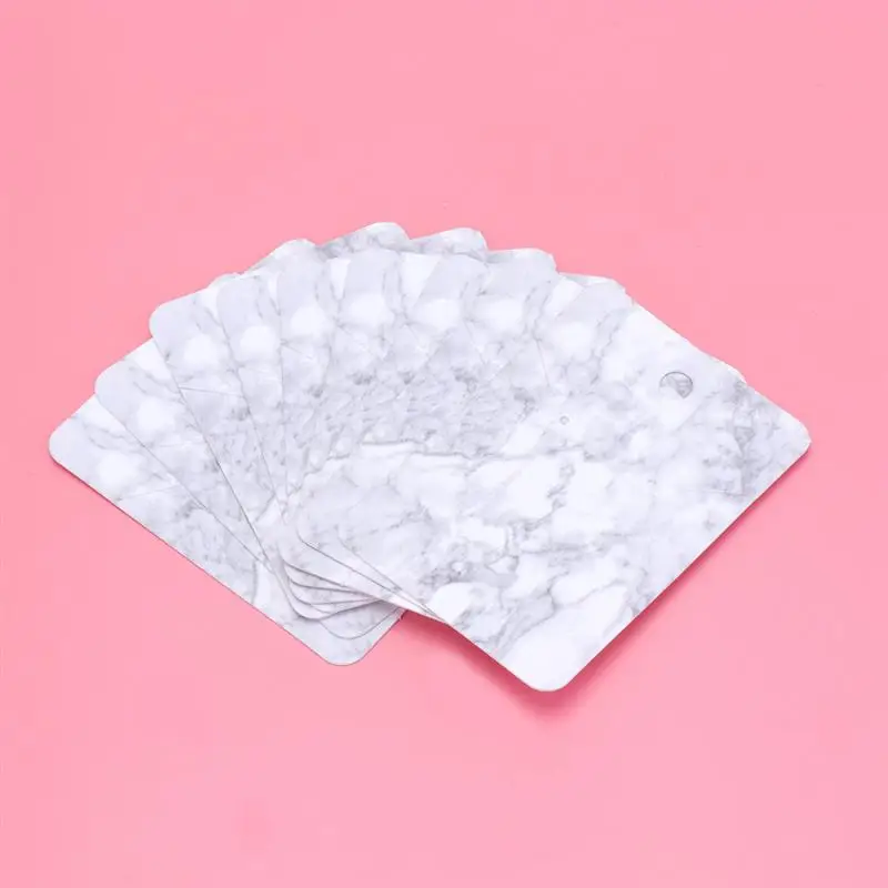 100 шт простое ожерелье с мраморным узором держатель для сережек Упаковочная