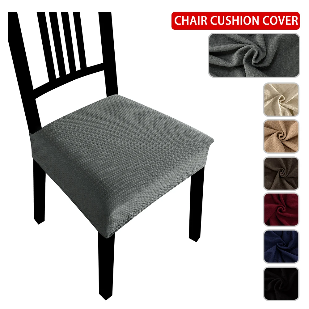 

Removable Dining Chair Seat Cover Soft Cushion Cover Elastic Chair Cover Suitable For Hotel Banquet Dining Room Living Room