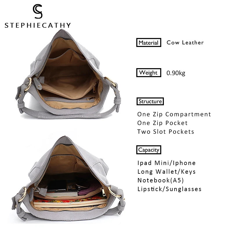 SC женская большая сумка из мягкой кожи через плечо с принтом змеи модная