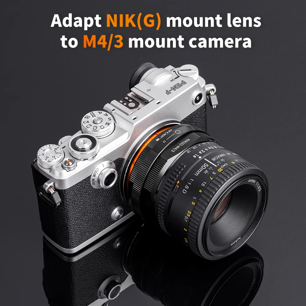 Объектив K &amp F CONCEPT NIK(G)-M43 Nikon AI G на корпус камеры M43 MFT M4/3 с креплением переходное