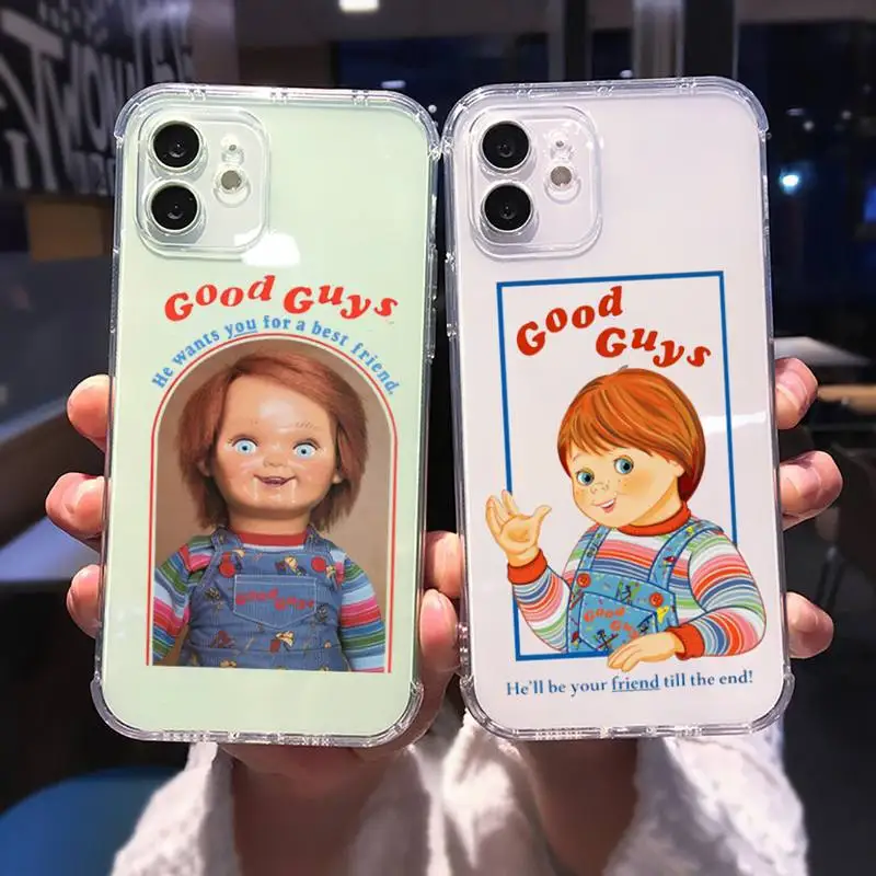 

chucky Phone Case For iphone 13 12 11 8 7 plus mini x xs xr pro max Transparent soft