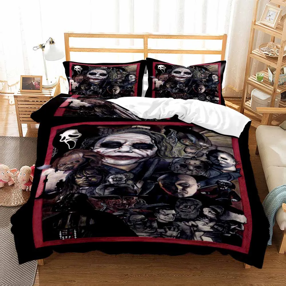 

Newest Horror Movie Child of Play Character Chucky Blanket Gothic Sherpa Fleece Wearable Throw Blanket Microfiber Bedding