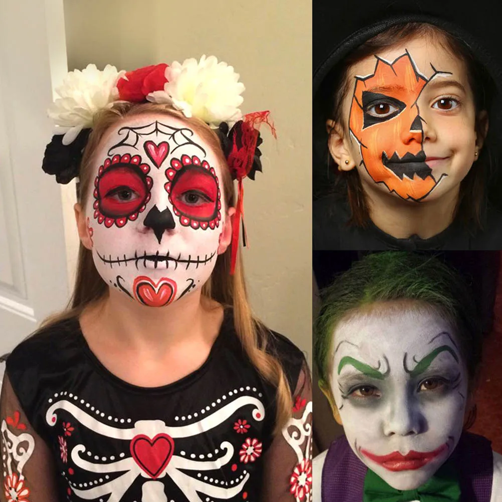 

Face Body Paint Set 15 Colors Makeup Palette Washable for Costumes Parties Theater Special Effects and Festivals Dropshi