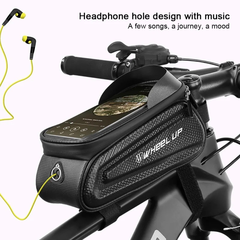 

Bicycle Frame Handlebar Bags with Waterproof Touch Screen Phone Case Bike Panniers