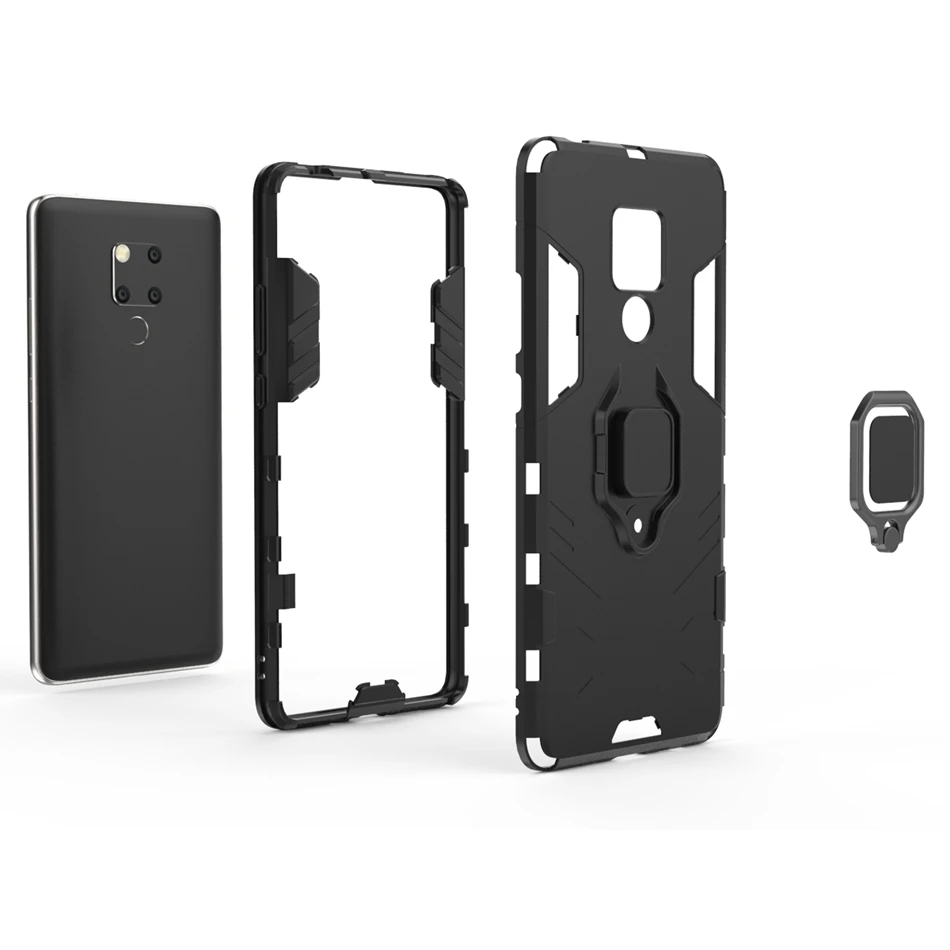 Противоударный чехол с магнитным кольцом для huawei mate 30 Pro 20X 10 гибридный подставкой