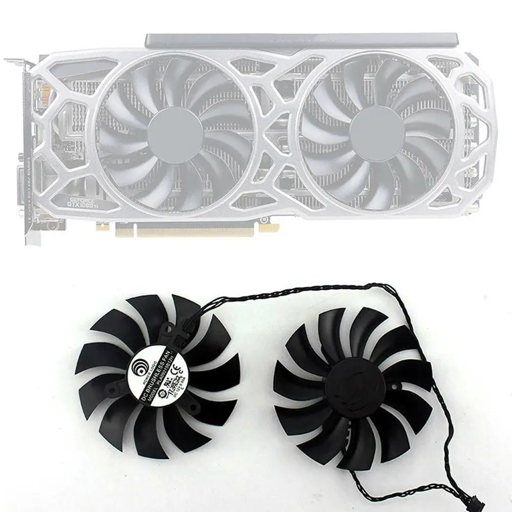 Вентилятор охлаждения для видеокарты 2 шт. запасные части EVGA GTX 1080Ti SC2 GAMING Black Edition