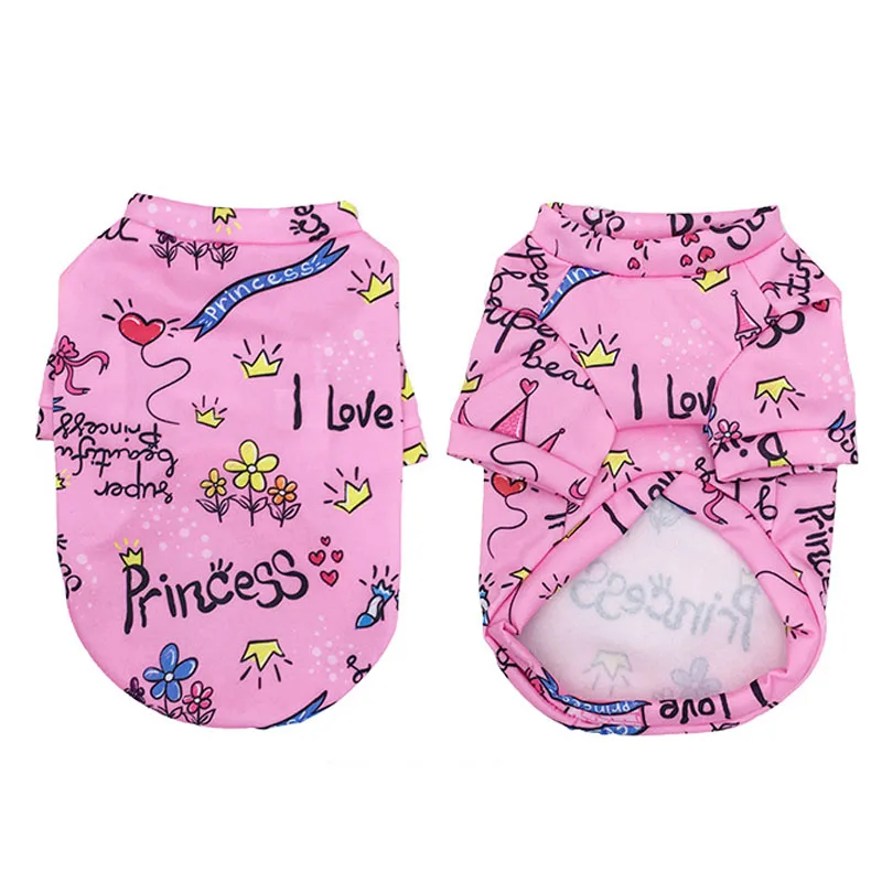 

Cute Print Small Dog Hoodie Coat Winter Warm Pet Clothes For Chihuahua Shih Sweatshirt Puppy Cat Pullover Dogs Pets Clothing