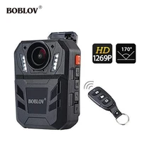 boblov wa7 d body camera hd 1296p wearable camera dvr video recorder security cam remote control ir mini cam police camera