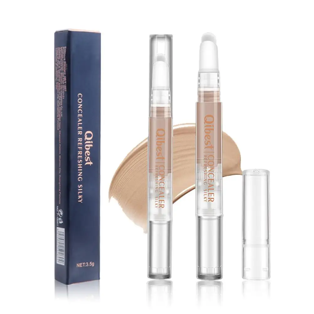 Вращающаяся ручка для консилера водостойкая ремонта темный круг ластик