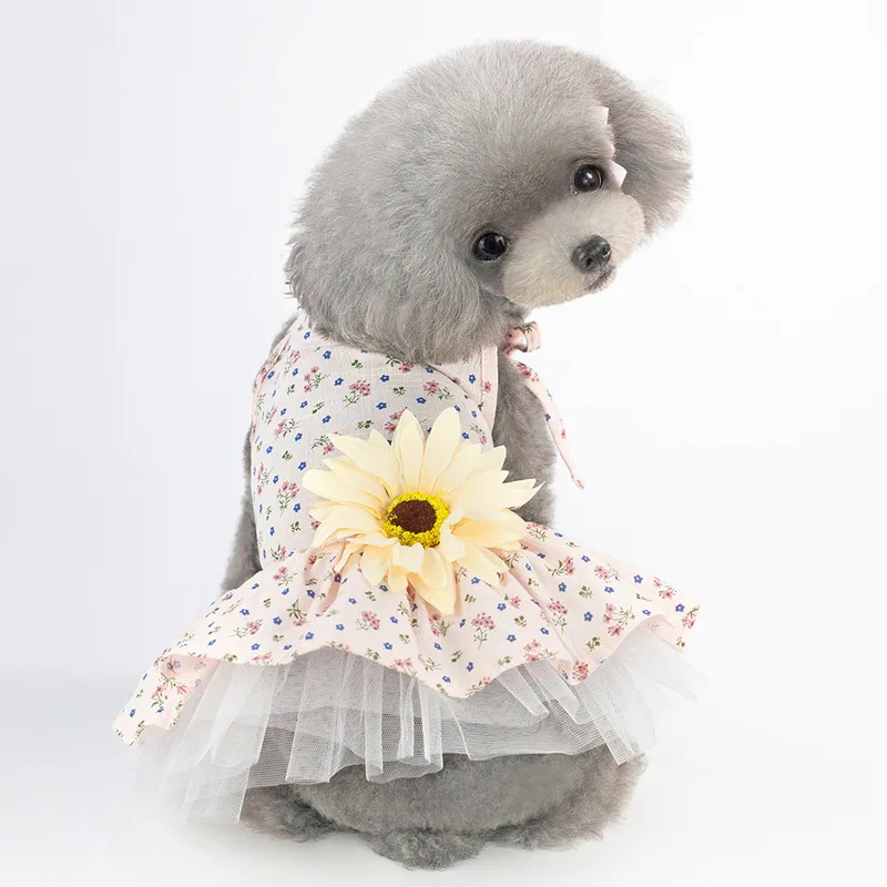 

Clothes Tutu Puppy Lace Dress Cat New Dog Small Skirt Apparel Princess Pet