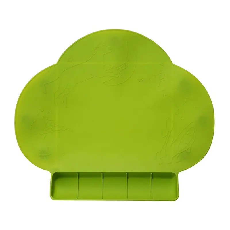 

Waterproof Children Place Mat Portable Reusable Baby Dining Plate Silicone Placemat Suction Plate