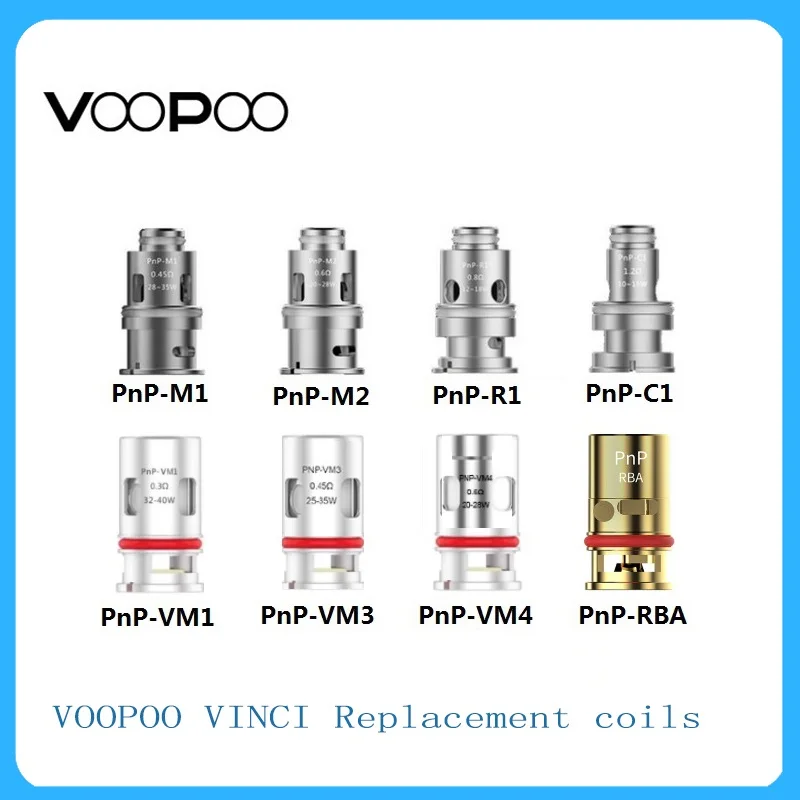 5 шт./упак. VOOPOO Винчи замена катушки Pnp-M1/Pnp-R1/Pnp-C1/PnP-VM1/PnP РБА для Винчи/Винчи X |