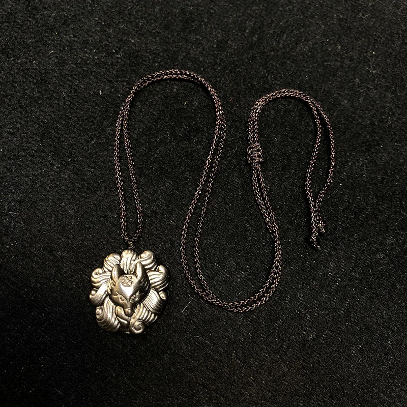 Подвески из натурального обсидиана с ожерельем для женщин и мужчин модные