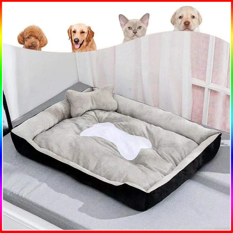 

New Royal Animals Super Soft Sofa Dog Beds Waterproof Bottom Soft Fleece Warm Bed For Dog Plus Size Soft Pet Bed Cat Bed Winter