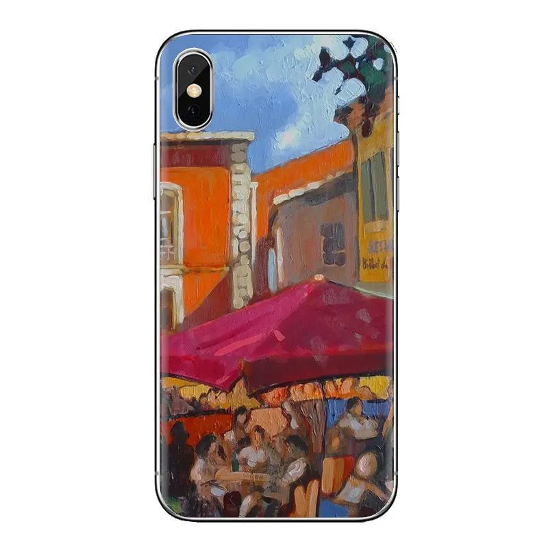 Мягкие прозрачные чехлы в виде ракушки Provence Фреска для huawei G7 G8 P7 P8 P9 P10 P20 P30 Lite Mini Pro