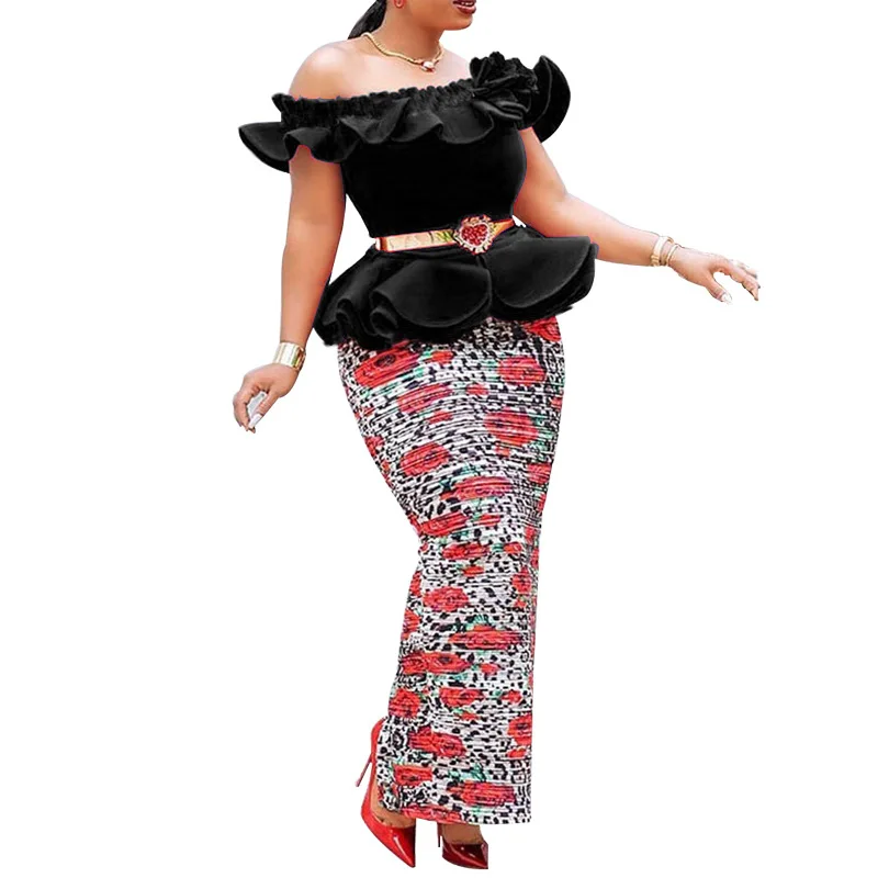 Африканские платья для женщин весна-осень 2021 Африканское женское длинное платье