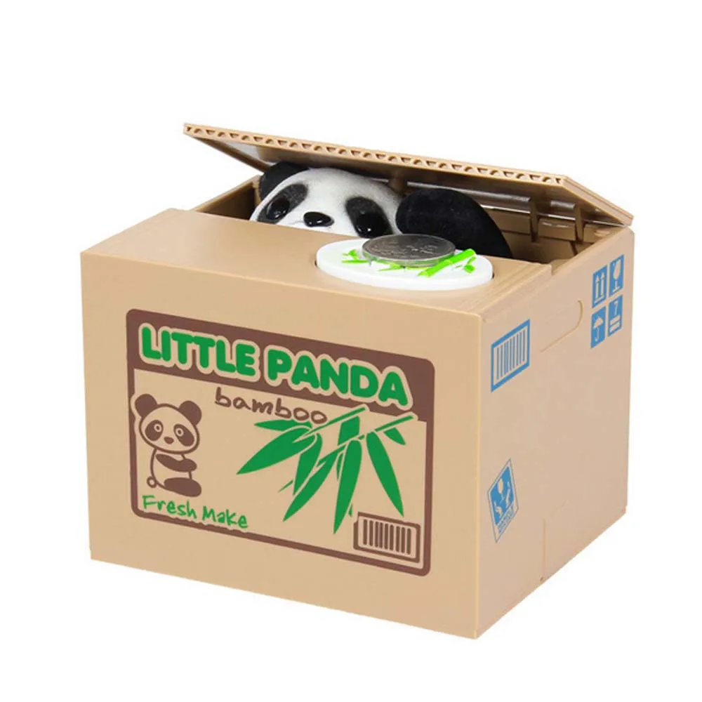 

Little Panda Itazura Automated Steal Coin Piggy Bank Savings Box