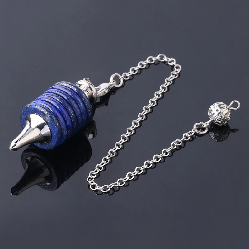 Reiki Wicca естественная яркость для подвески кварцевый кристалл исцеление 7 маятник