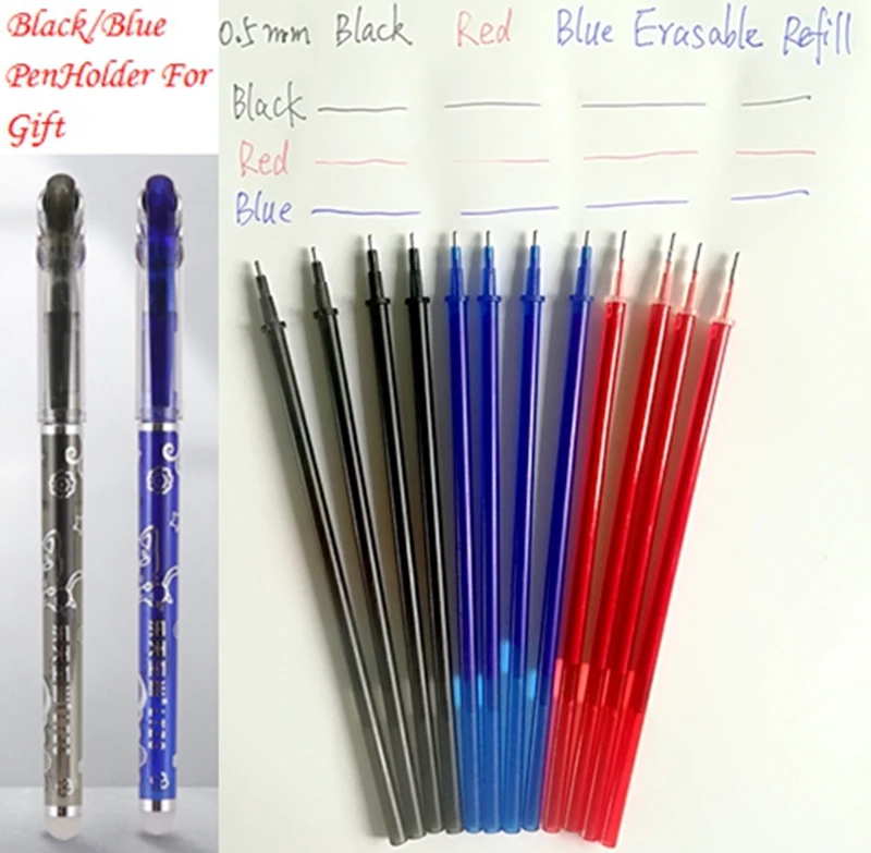 Стираемая ручка с фрикционным стержнем 0 5 мм красная синяя черная цветная