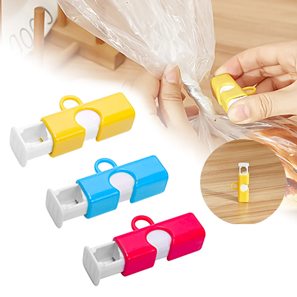 

3Pcs Snack Sealing Clip Fresh Keeping Sealer Food Snack Seal Sealing Bag Clips Sealer Clamp Plastic Bag Sealer Clips