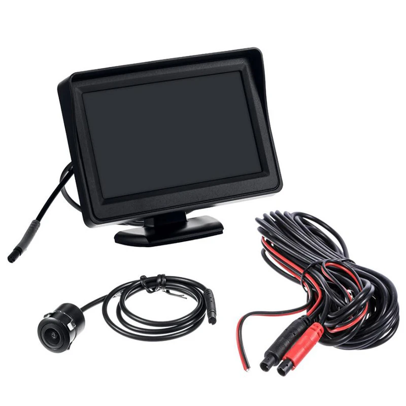 

4.3 inch screen car desktop monitor reversing camera camera car universal