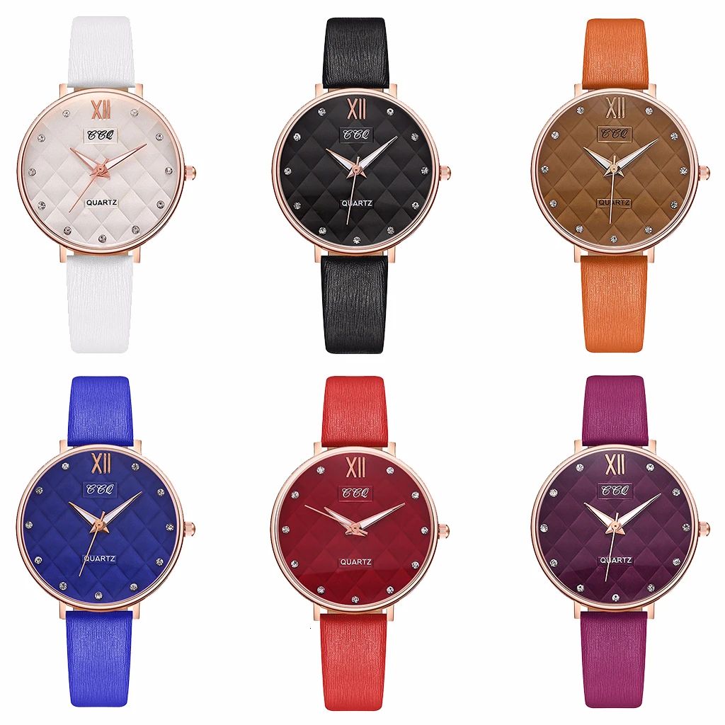 Лидер продаж модные женские Роскошные Кварцевые часы CCQ | Наручные