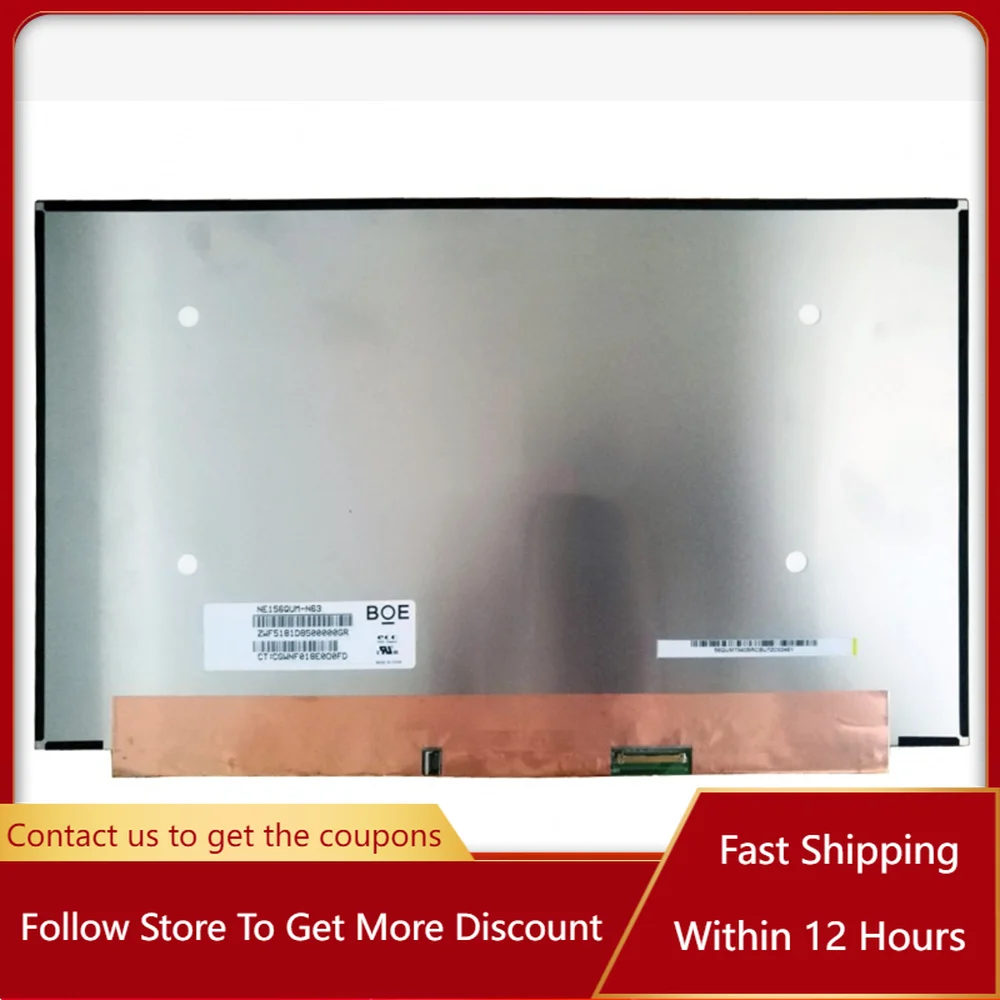 

15.6 Inch NE156QUM-NZ3 Fit NE156QUM NZ3 EDP 40PIN 120HZ UHD 3840*2160 4K LCD Screen Nit 400 cd/m² 100% sRGB Laptop Display Panel