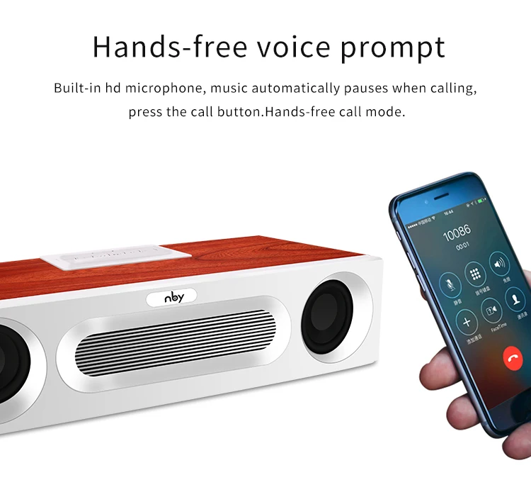 NBY 5590 портативный bluetooth-динамик 20 Вт система звуковая система 3D стерео музыка объемный сабвуфер беспроводной динамик s для компьютера