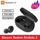 Оригинальные беспроводные Bluetooth наушники Xiaomi Redmi Airdots 2, TWS стерео Бас 5,0 с микрофоном, гарнитура с шумоподавлением Air2