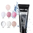 Полигель для ногтей, акриловый гель для наращивания ногтей, УФ светодиодный праймер для ногтей, Типсы для наращивания, раствор для быстрого наращивания ногтей, гель для дизайна ногтей