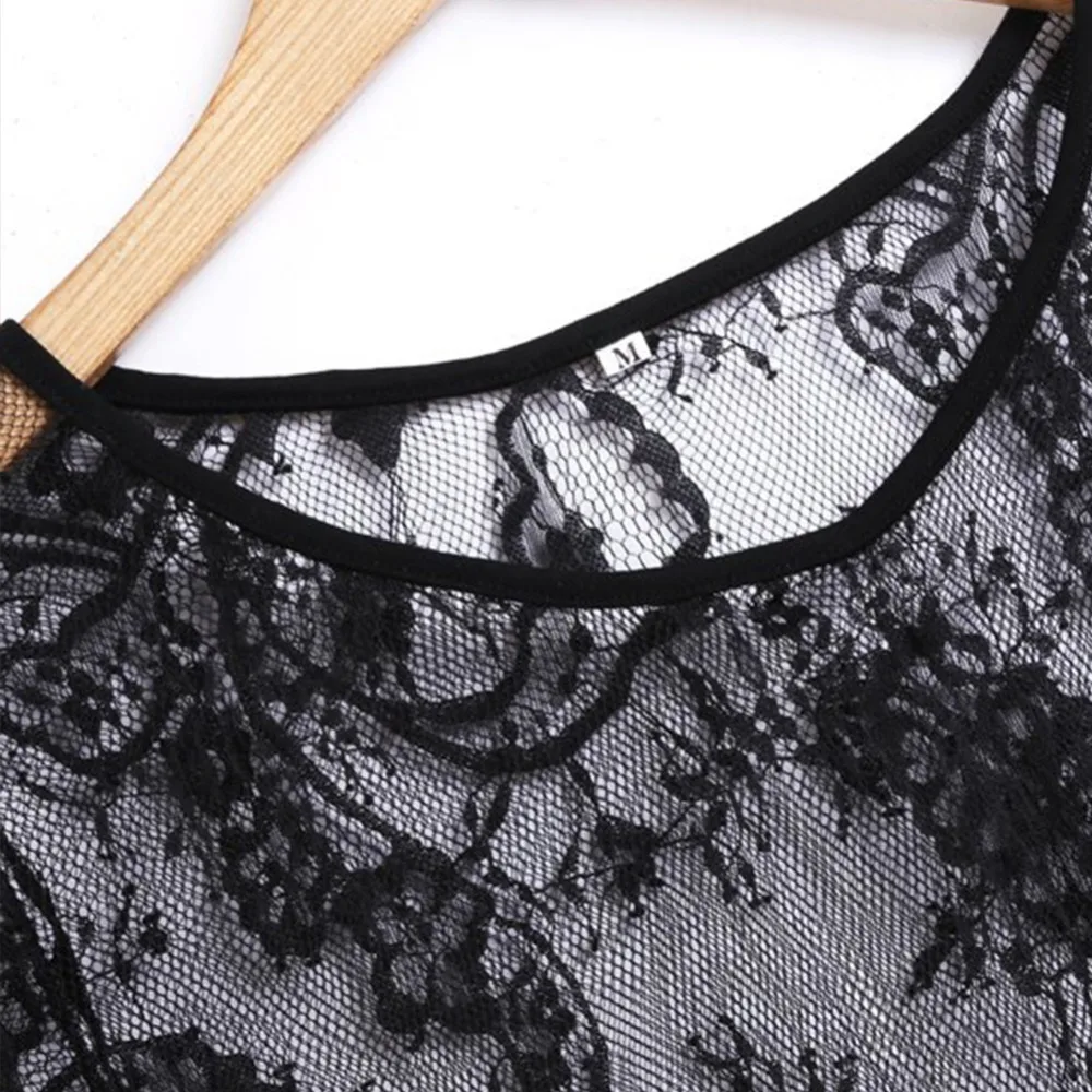 Летние женские миди платья с длинным черным коротким рукавом круглым вырезом