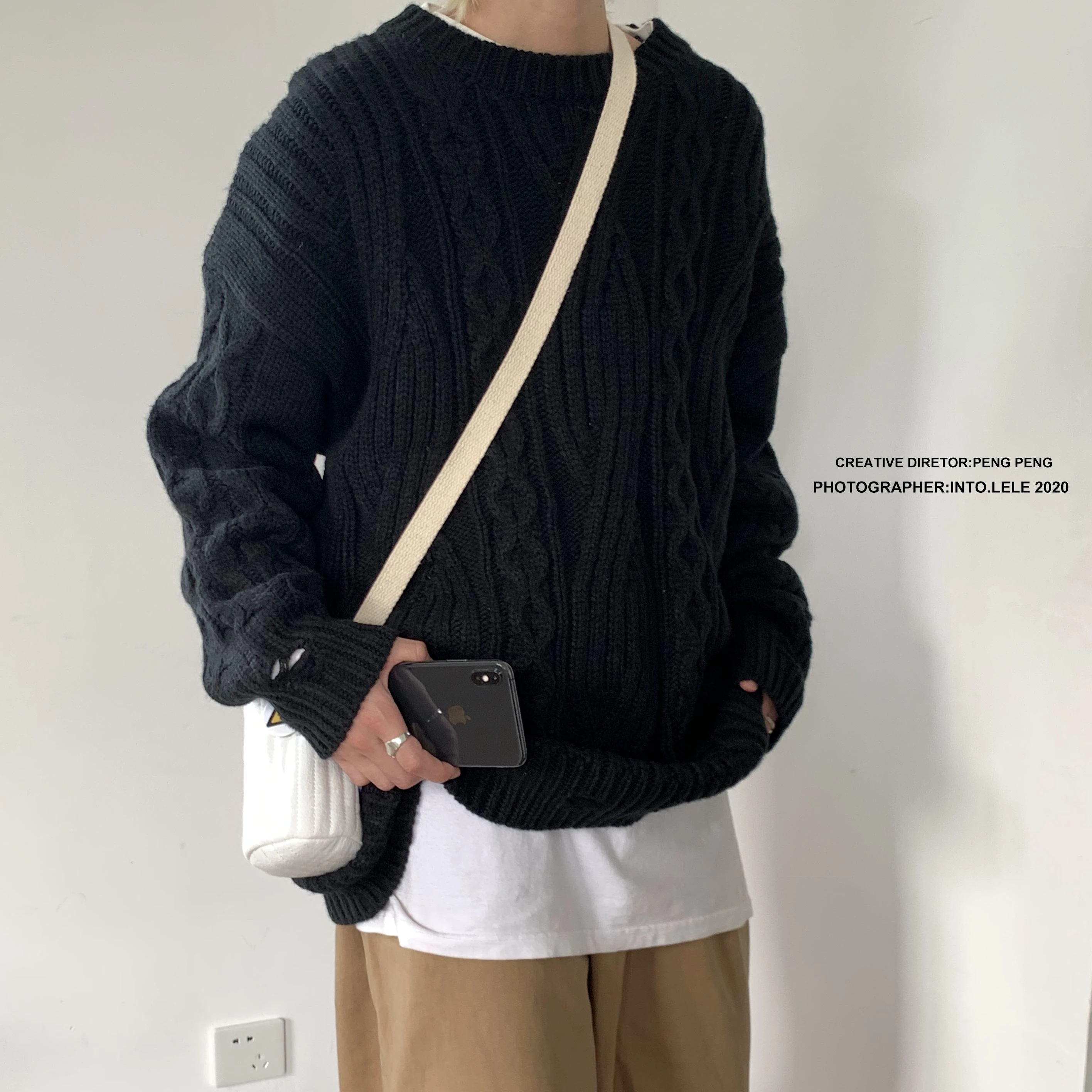 

2020 Autumn Men's Pullover Sweater Casual Soft And Comfortable Pullover Sweater Thick Warm Knitted Cool Men's Coarse sweater