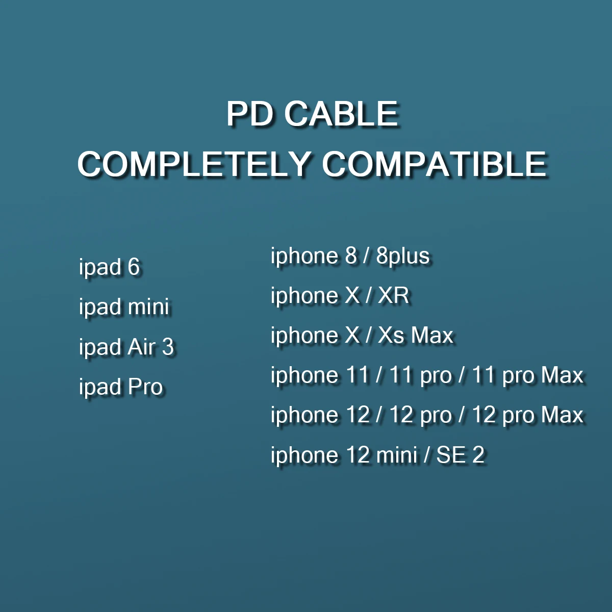 

18W PD Fast Charge Cable for iPhone 8 X XR XS MAX 11 12 PLUS Pro Mini Quick Charging Type-C to Lighting