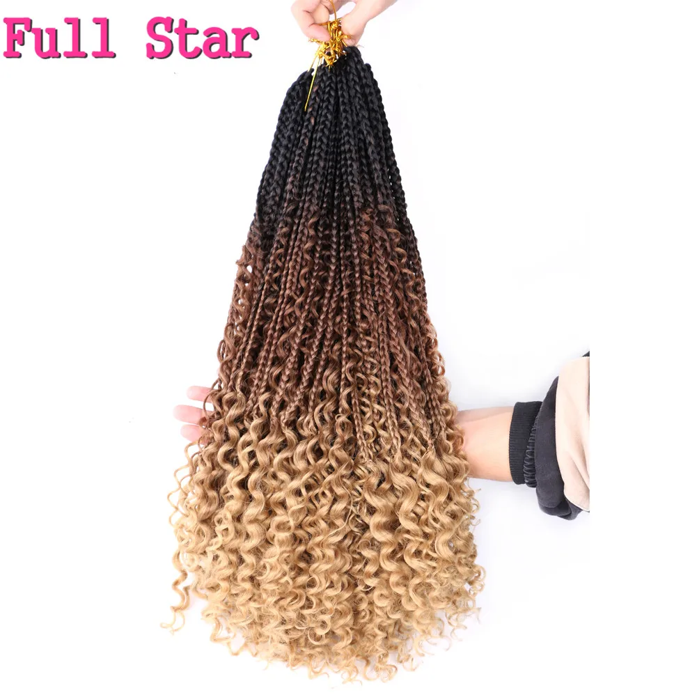Полная звезда маленькая коробка косички кудрявые концы с секущимися концами 12