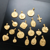 new fashion religious ladies men pendants diy jewelry elegant round party gifts kate accessories necklaces jewelry wholesale