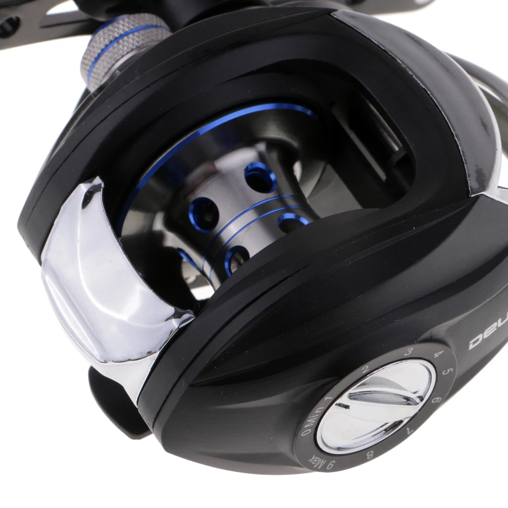 

Fishing Reel Water Drop Wheel Metal 4+1BB 7.2:1 Gear Ratio Fishing Tackle Lure Tools Baitcasting Reels Tool