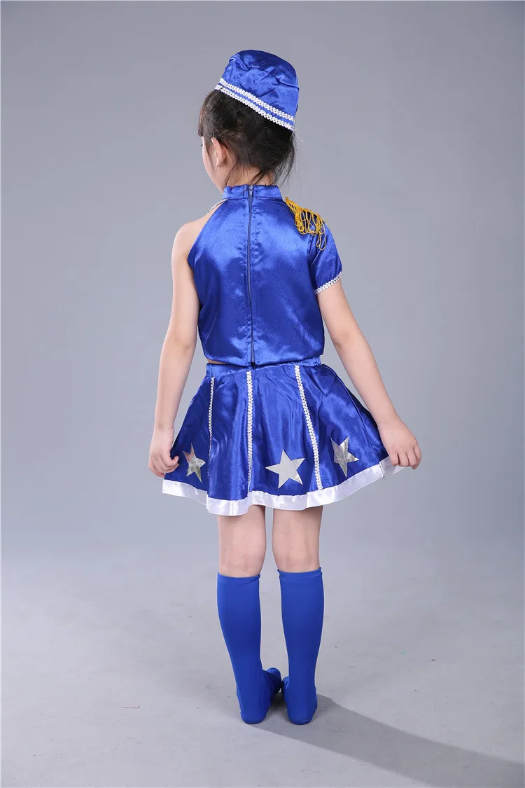 Военная Униформа Elf для мальчиков и девочек одежда бальных танцев унисекс