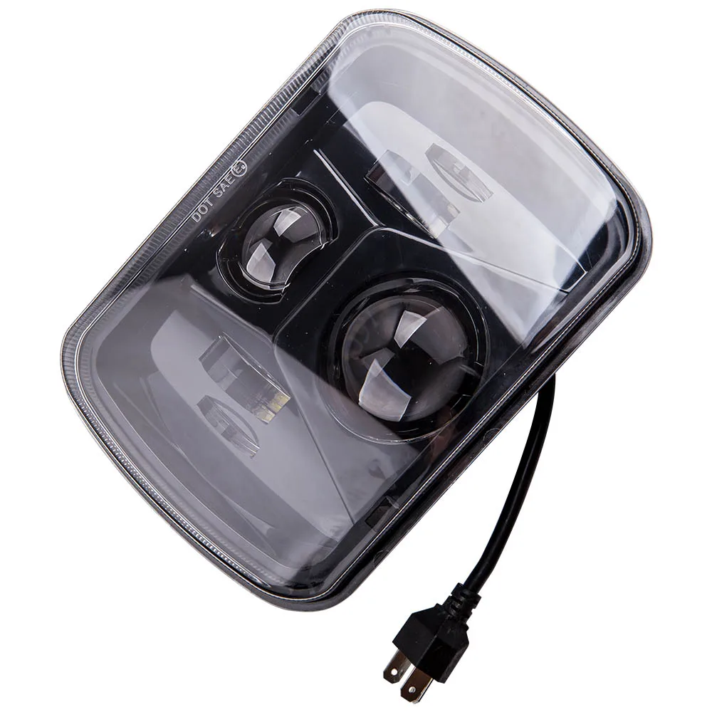 

New 7X6" 5X7" LED Headlight For GMC Safari 1998-2002, 2004, 2005 For Jeep Wrangler YJ 1986-1995